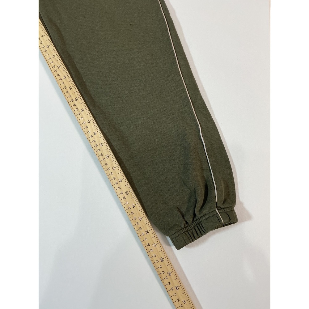 True Religion Men's Script Logo Jogger Sweatpants Green Olive Size L Flaw - Picture 10 of 11